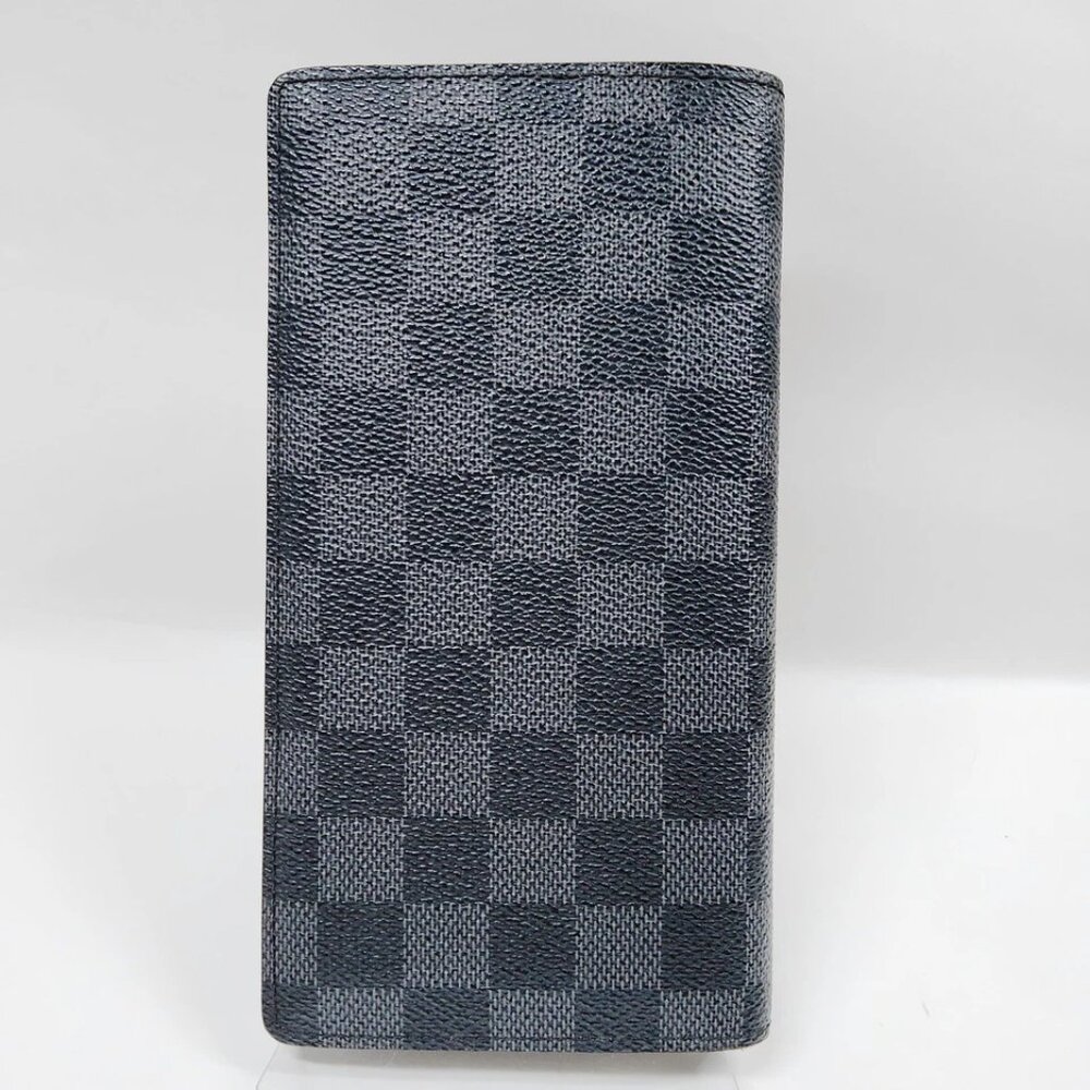Louis Vuitton LV Long Wallet Black Damier Graphite 300-081925